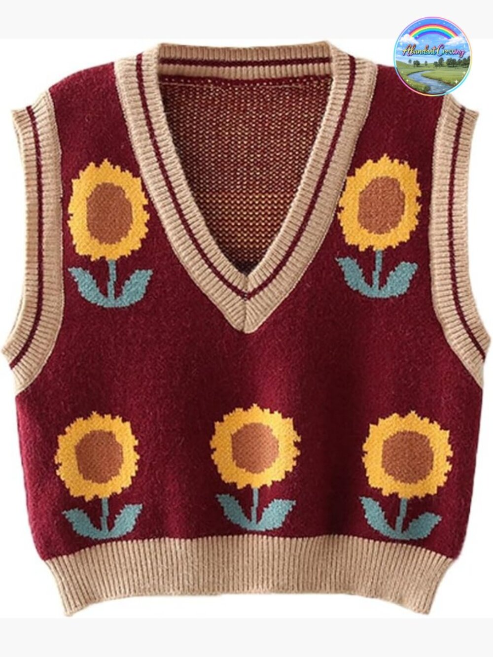 Sweater Vest, Y2K Sleeveless Preppy Knitted Crop Tank Top